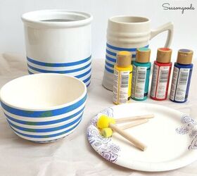 s 15 painter s tape makeovers you should see today, Thrift Store Makeover Hudson s Bay Pendleton