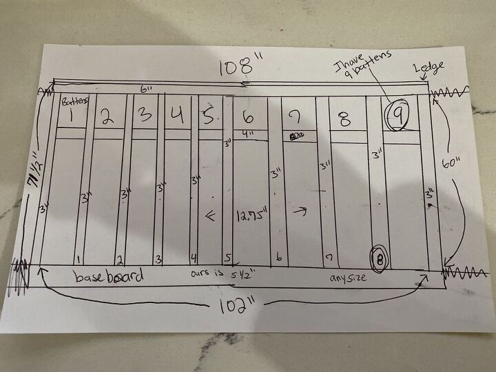 the easy formula to space your board batten wall, diagram to make board and batten measurements