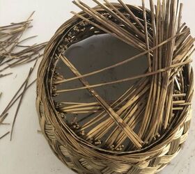 If you have a broken wicker basket, here's a cool way to use it