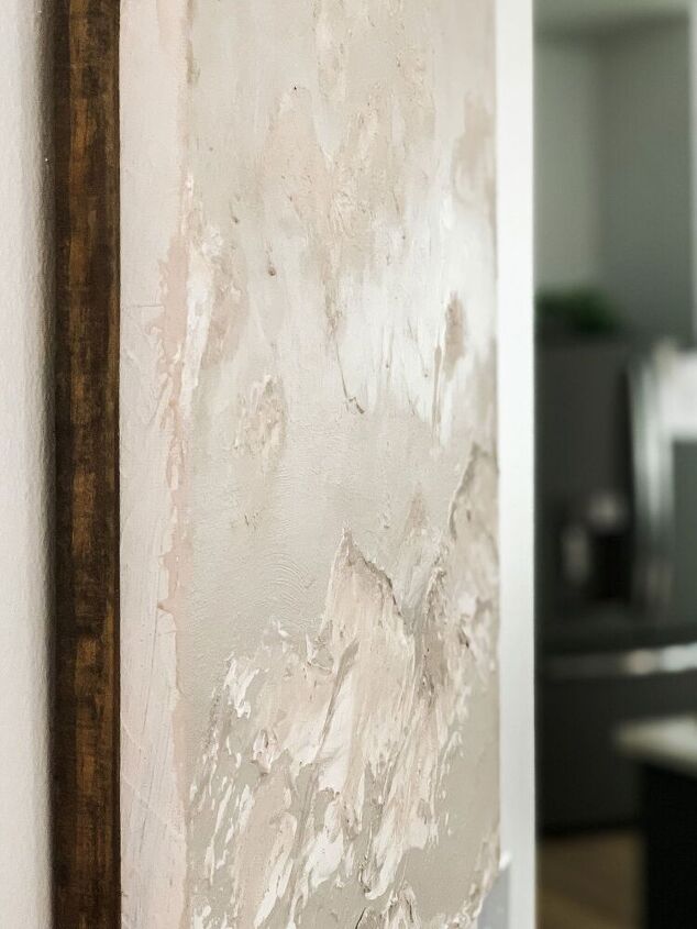Joint Compund Texture DIY Joint Compound + Paint Sample Art | Hometalk