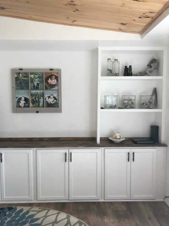 using stock upper cabinets for built ins