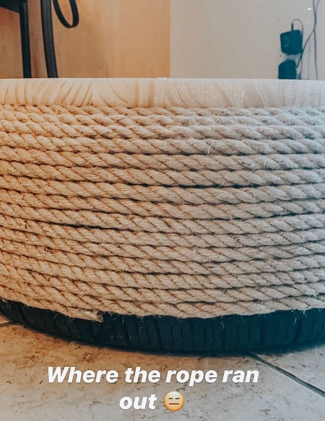 diy tire rope ottoman