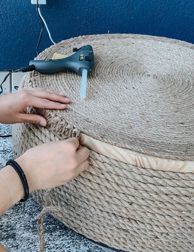 diy tire rope ottoman