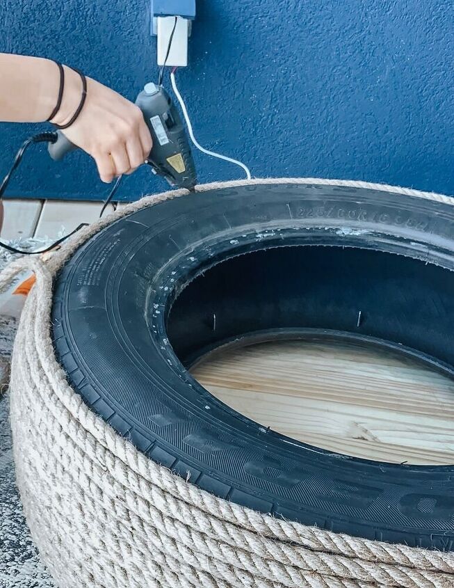 diy tire rope ottoman