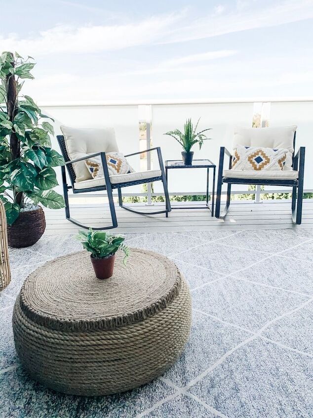 diy tire rope ottoman