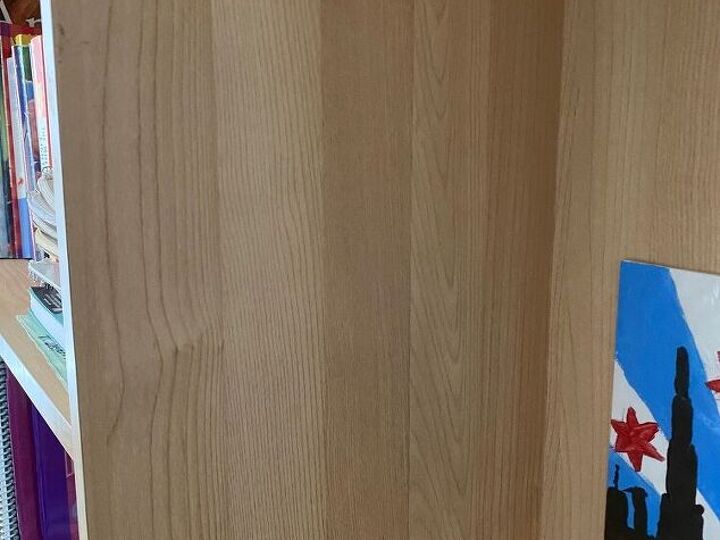 q what is the best way to paint a laminate particle board bookshelf