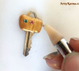 how to make embellished clay key covers
