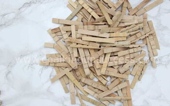 Cómo hacer un bonito salvamanteles con pinzas de madera