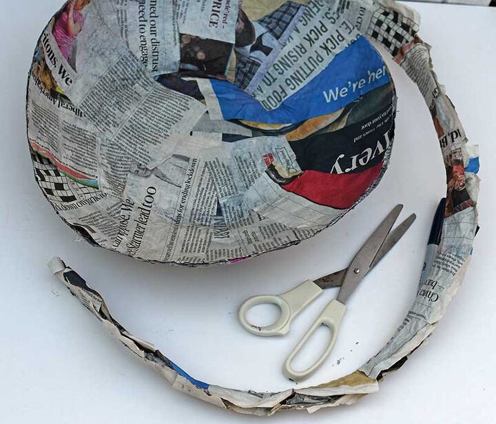 how to make a fun decoupage paper mache bowl