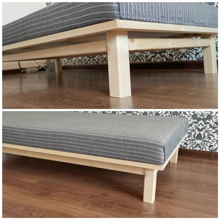 small and cute homemade modern diy sofa minimum tools
