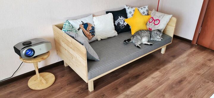 small and cute homemade modern diy sofa minimum tools