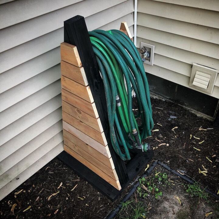 scrap wood hose rack