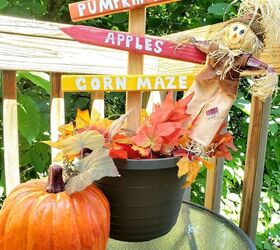 s 10 new fall tastic decor ideas people are saving for september, Pumpkin Patch Sign Fall Porch Decor