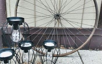  Iluminação exterior com pneus de bicicleta