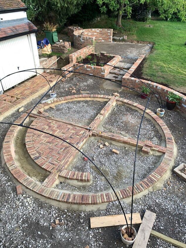 backyard makeover cmo construir un crculo de patio de ladrillo