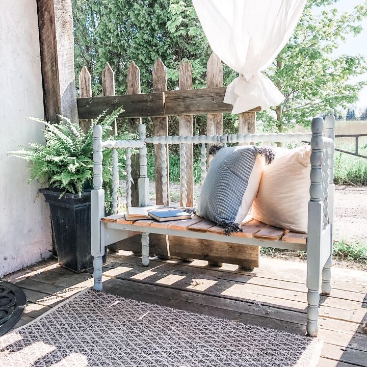 s 13 ways to enjoy your outdoor space before summer ends, Porch Headboard Bench
