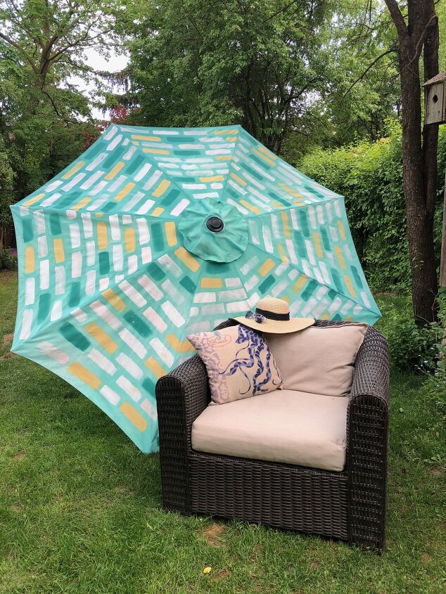 s 13 ways to enjoy your outdoor space before summer ends, Patio Umbrella Upgrade