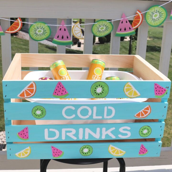 s 13 ways to enjoy your outdoor space before summer ends, Beverage Crate Cooler