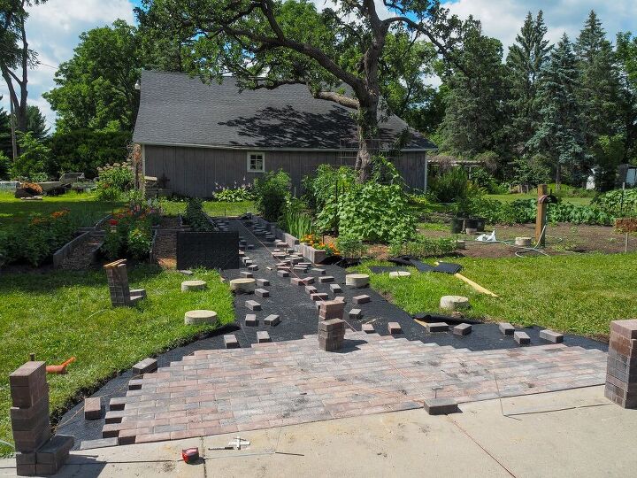diy installation of paver base panel for paver path part one