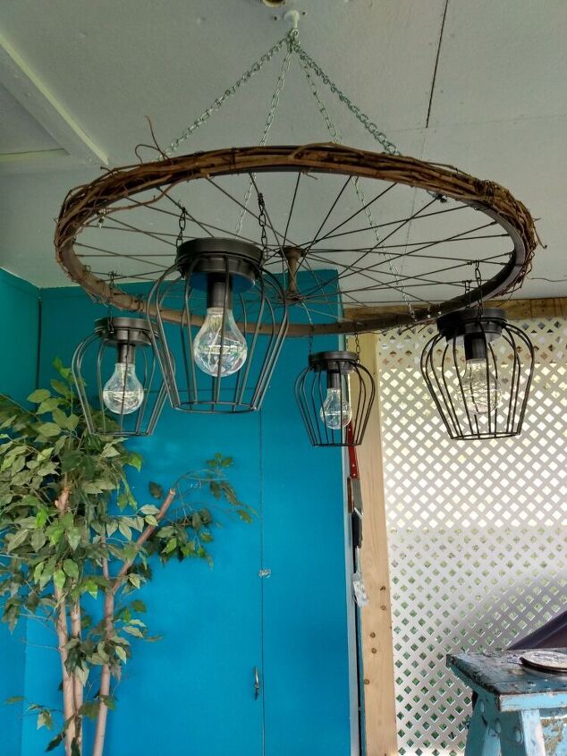 s 12 reason why you really shouldn t toss that old bicycle, Bicycle Rim Outdoor Lighting