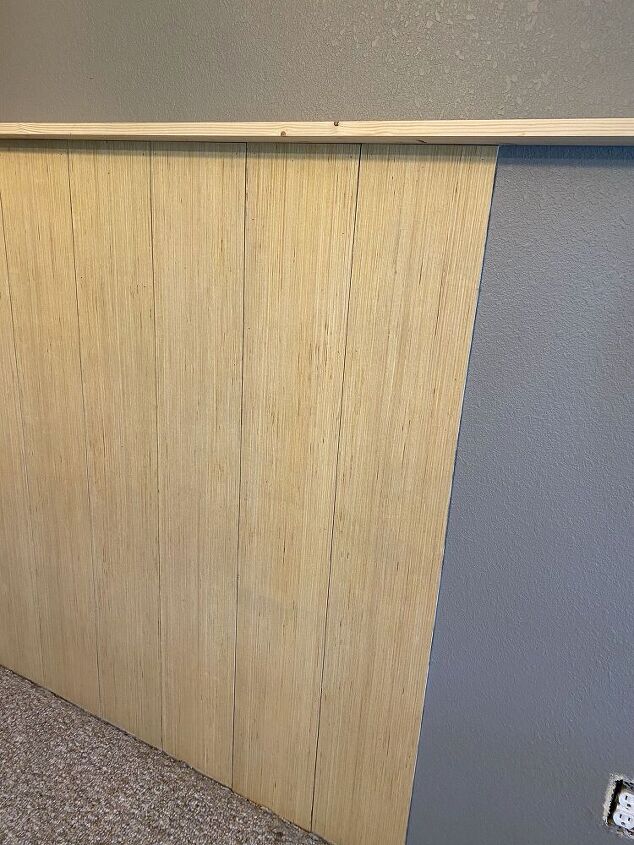 vertical shiplap accent wall