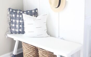 Simple AndThrifted DIY Wooden Bench Makeover With Dipped Legs