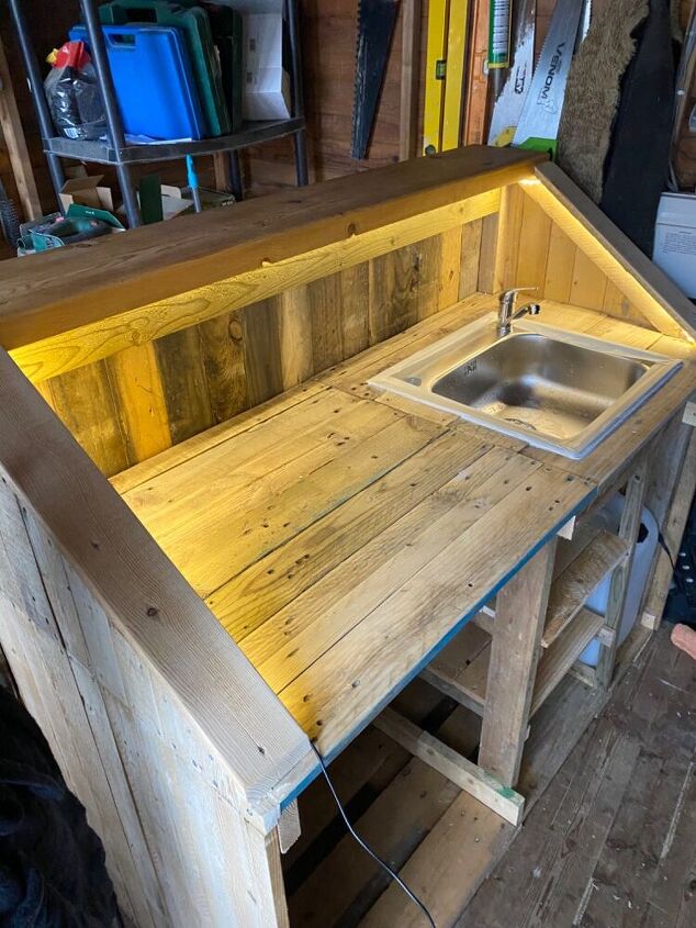 home bar build upcycled