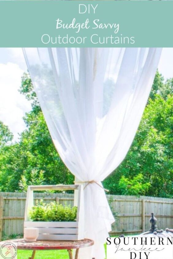 diy budget savvy outdoor curtains