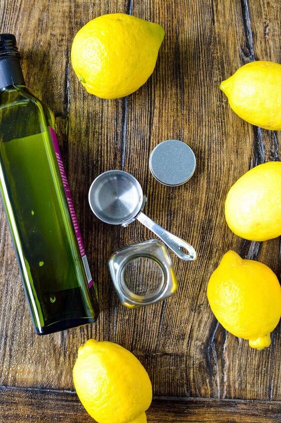 jugo de limon y aceite de oliva para pulir la madera