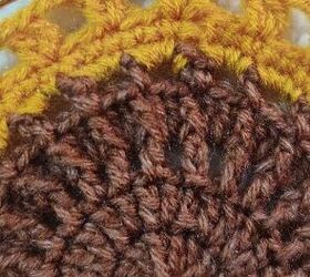 easy to make crochet sunflower mini doily coaster