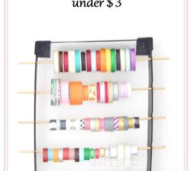 17 brilliant ways crafters keep their craft rooms organized, Put together a ribbon organizer for under 3