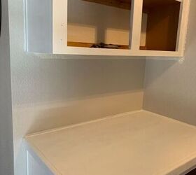 updating a builder grade linen cabinet, Shellac