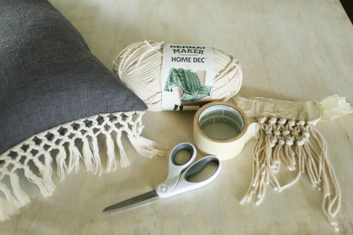 macrame fringe diy step by step