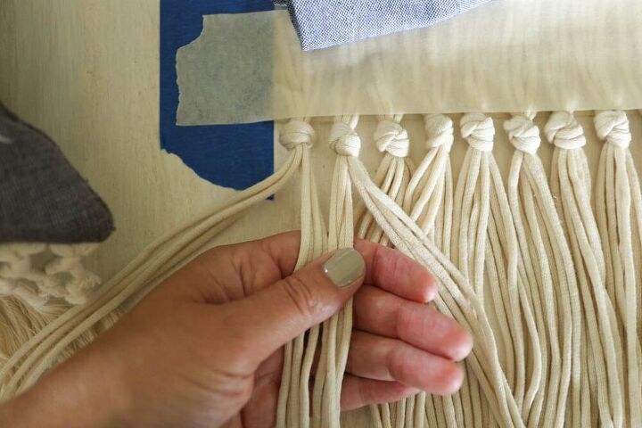 macrame fringe diy step by step