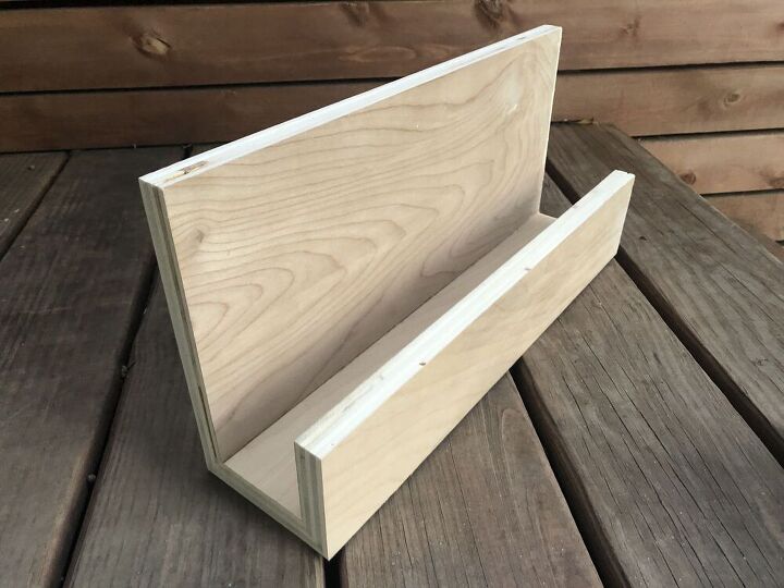 estantera de madera contrachapada colgante