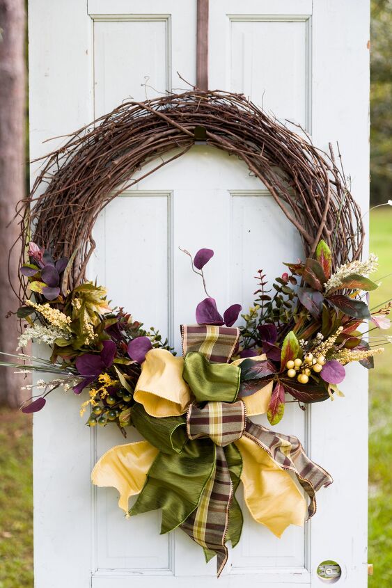 s start planning your prettiest fall porch yet with these 10 ideas, Elegant Fall Wreath
