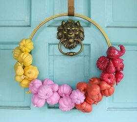 s start planning your prettiest fall porch yet with these 10 ideas, How To Make A Unique DIY Pumpkin Wreath