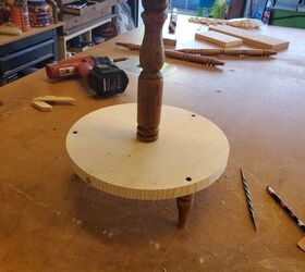 two tiered beaded stand