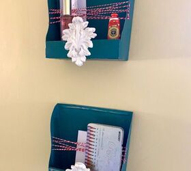 wall organizer from dust pans