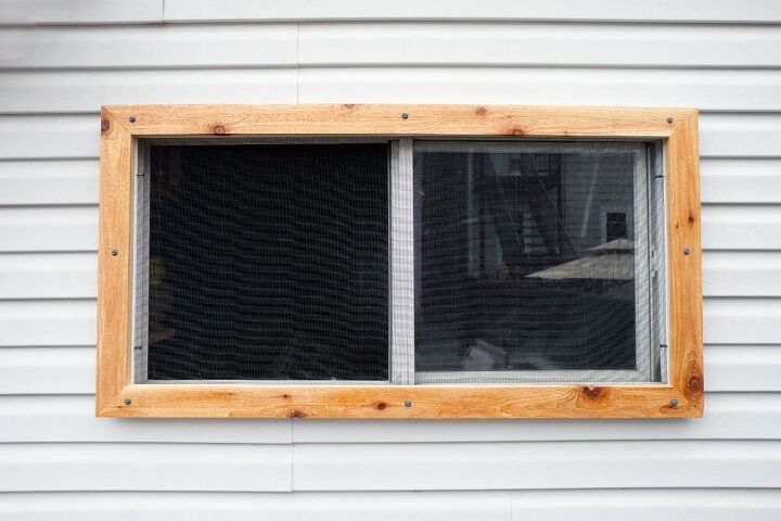 molduras de janela de garagem de cedro diy fceis