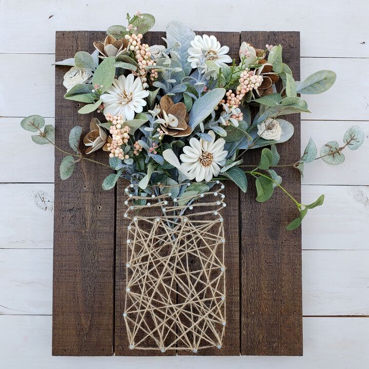 s 14 creative ways people are filling their empty walls, String Art Farmhouse Style
