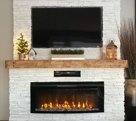 s 9 spellbinding faux fireplaces that are making us miss the winter, Boring and Flat to Cozy and Elegant