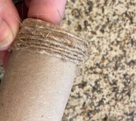 recycle toilet paper rolls into decor