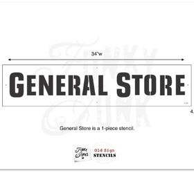 General Store stencil