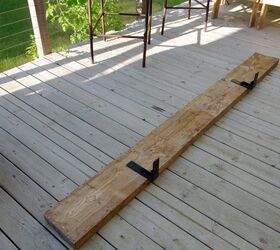 How a single piece of wood turned their deck into a lovely dining spot