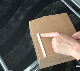 Cómo hacer una caja de almacenaje con una caja de cartón (¡sin coser!)