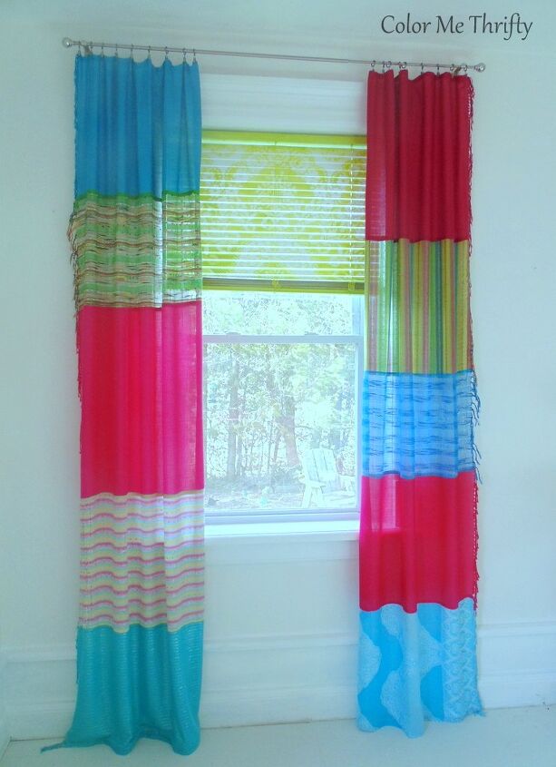 15 maneras de convertir tu ropa vieja en una impresionante decoracin, C mo hacer cortinas de bufanda sin coser