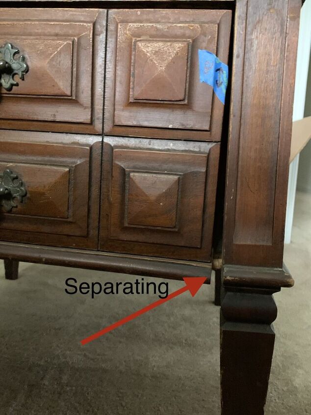 q how do i repair what i think is lifting veneer 50 yr end table