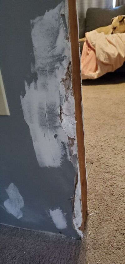 q how to i fix this damageddry wall