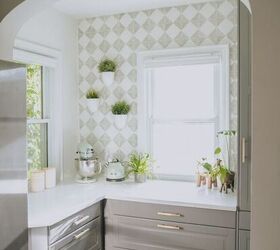 Stencil Tile Backsplash